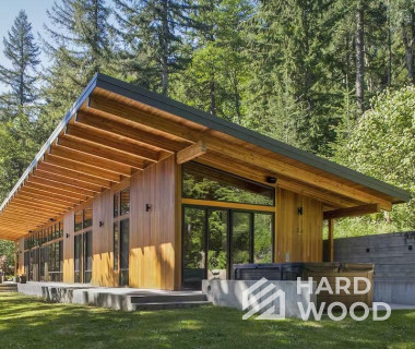 Большая беседка с окнами для глэмпинга №34 - фото 1561