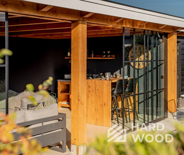 Застекленная беседка для дачи №26 - фото 1485